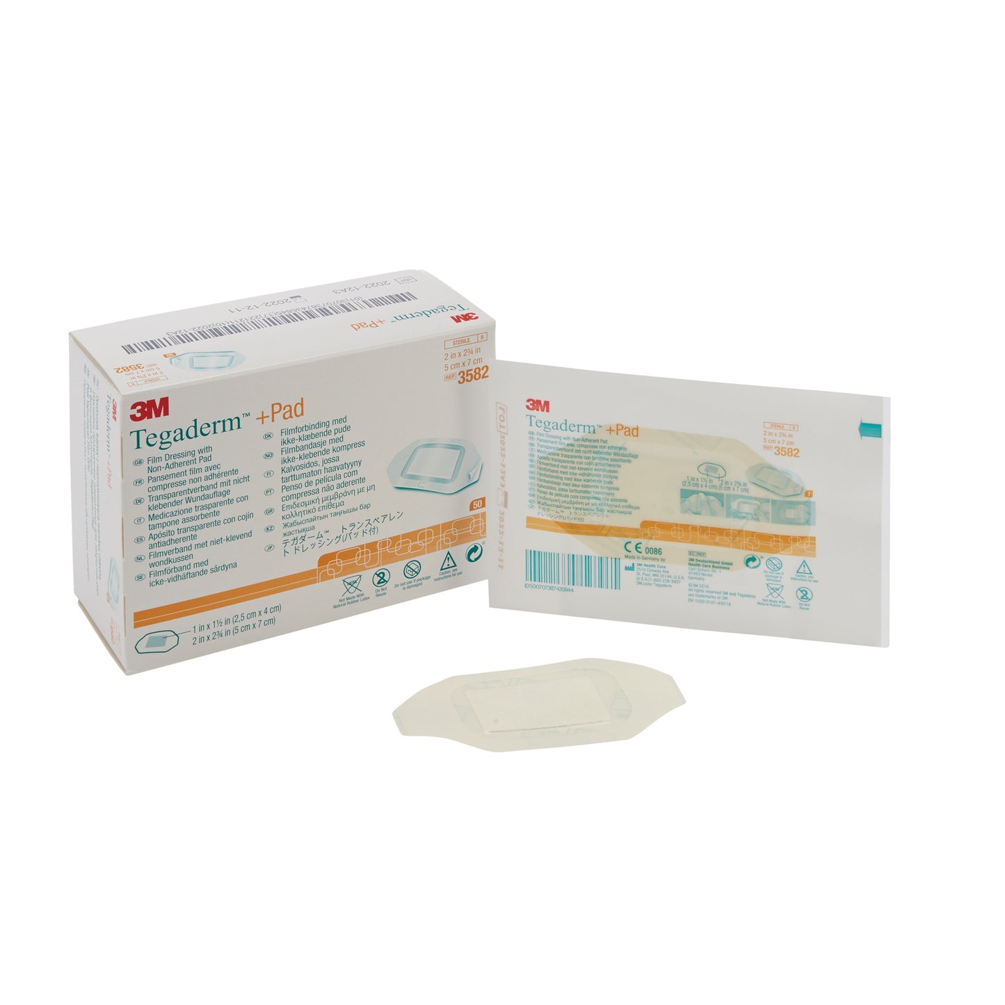 DRESSING, TEGADERM 2"X2 3/4"