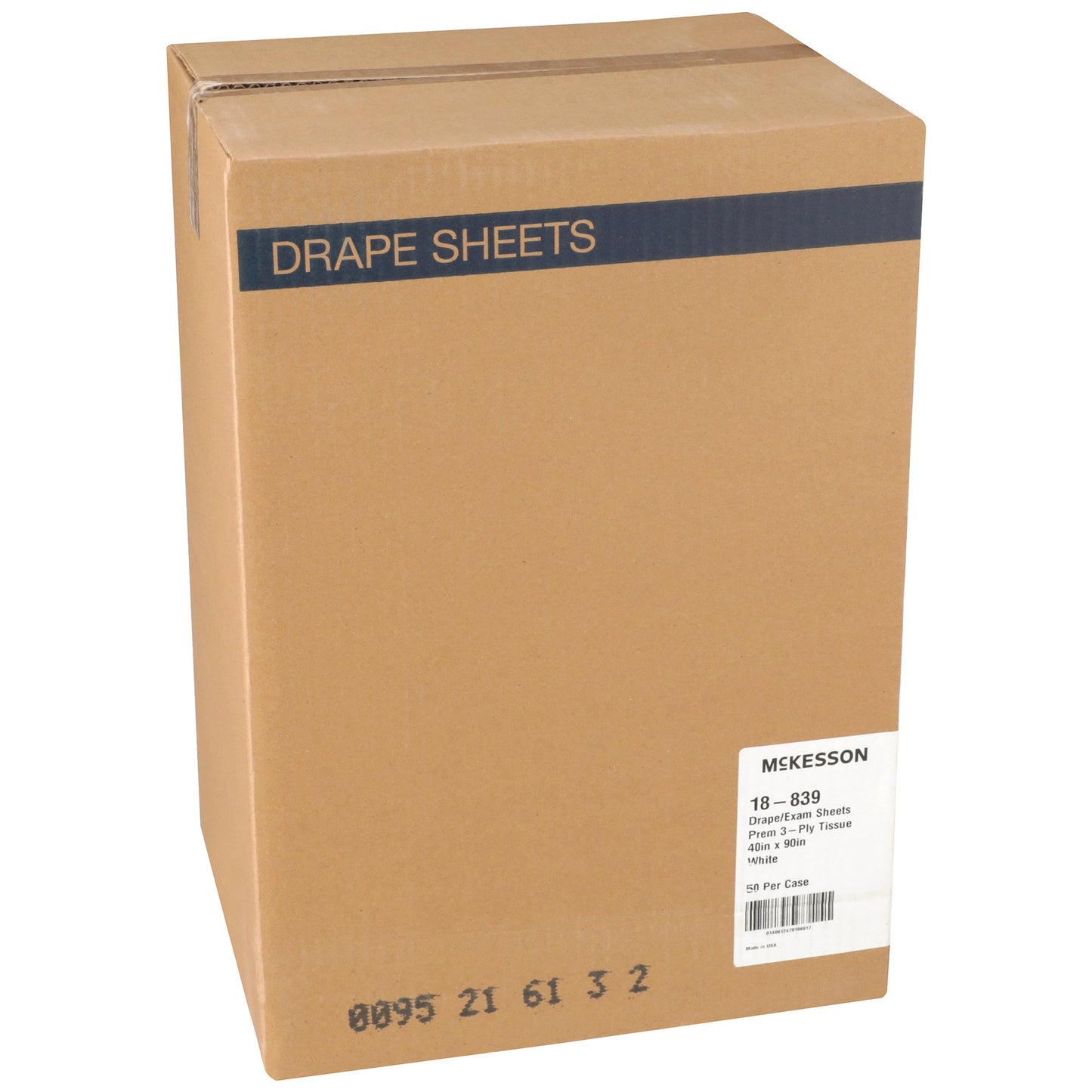 SHEET, DRAPE 3PLY WHT 40X90