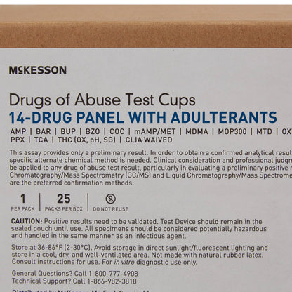 TEST KIT, DRUG SCREEN 14PANELWAIVED