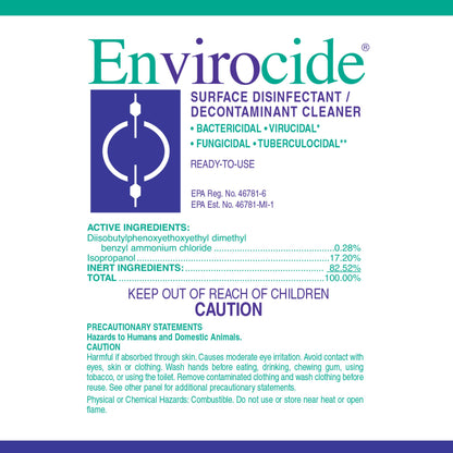 DISINFECTANT, ENVIROCIDE GL