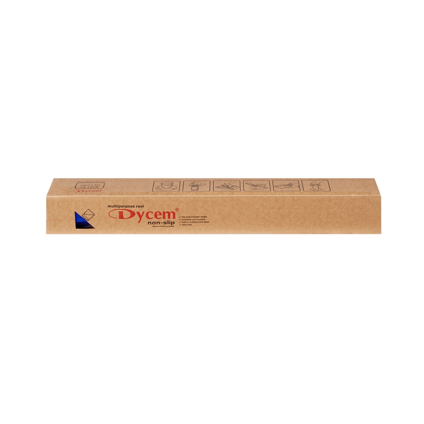 MATERIAL, NON-SLIP 16"X6.5' BLU FABENT
