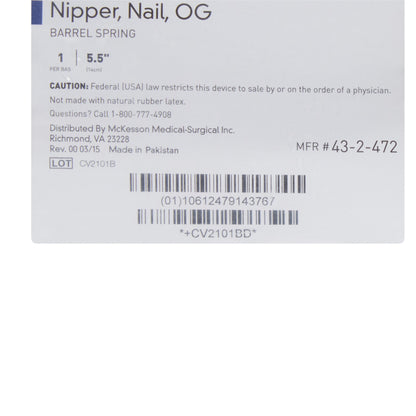 NIPPER, NAIL OG BARREL SPRNG 51/2" MGM43