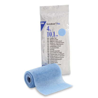 TAPE, CAST SCOTCHCAST 4"X4YDSLT BLU
