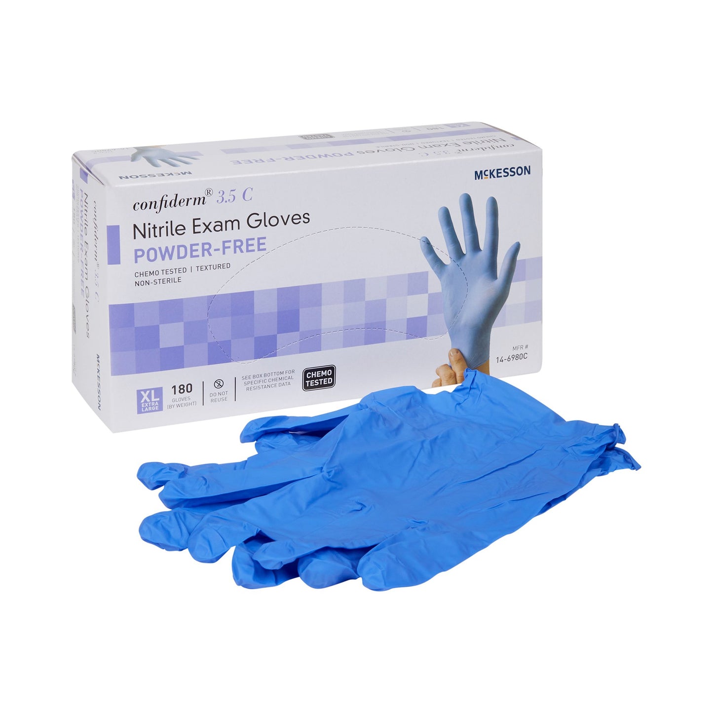 GLOVE, EXAM NTRL XL N/S CHEMO3.5C