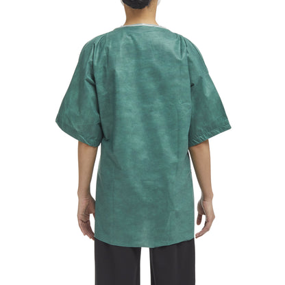 SHIRT SCRUB GRN MED 30/CSNONWOVEN 38-40"