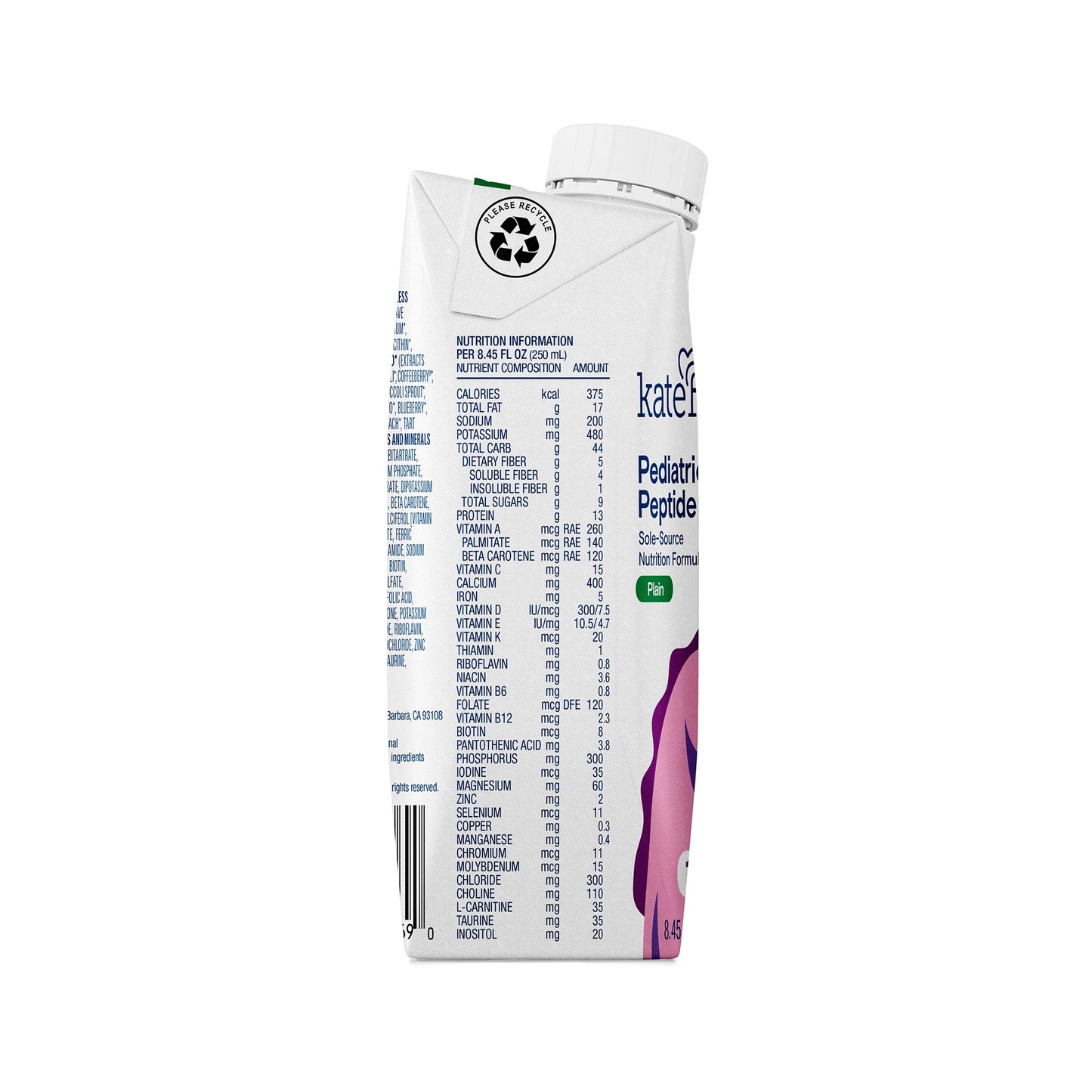 SUPPLEMENT, PEDIATRIC PEPTIDE1.5 PLAIN 8.45 FL OZ