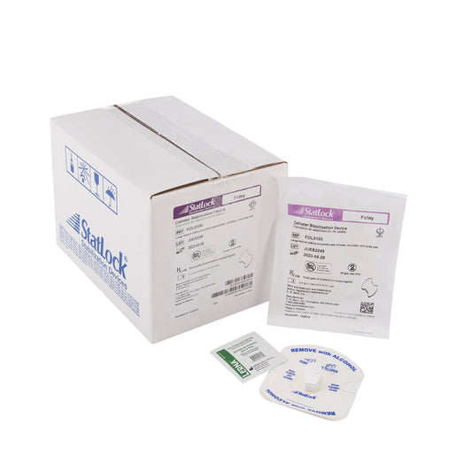 CATH SECURE, STATLOCK FOLEY SWIVEL SIL PET