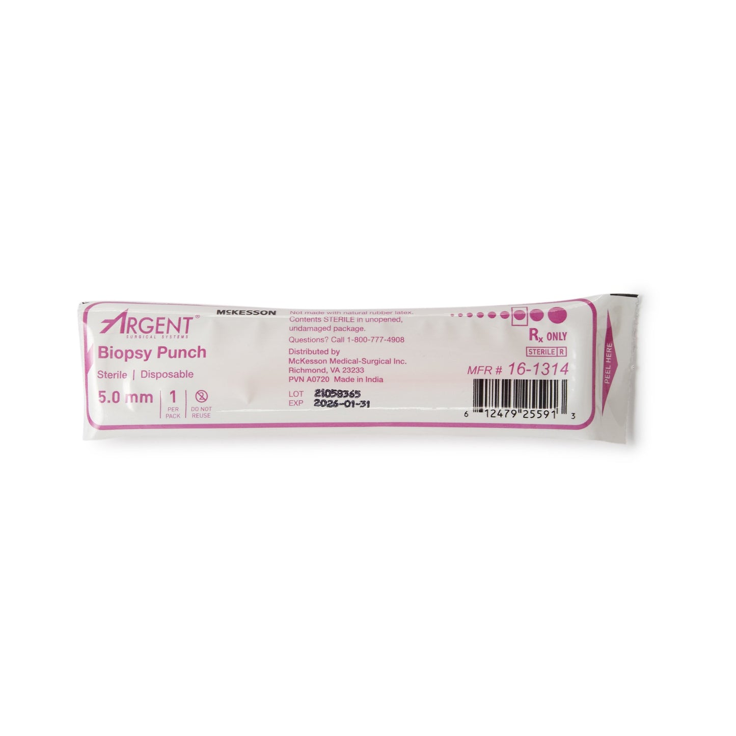 PUNCH, BIOPSY DISP STR 5MM