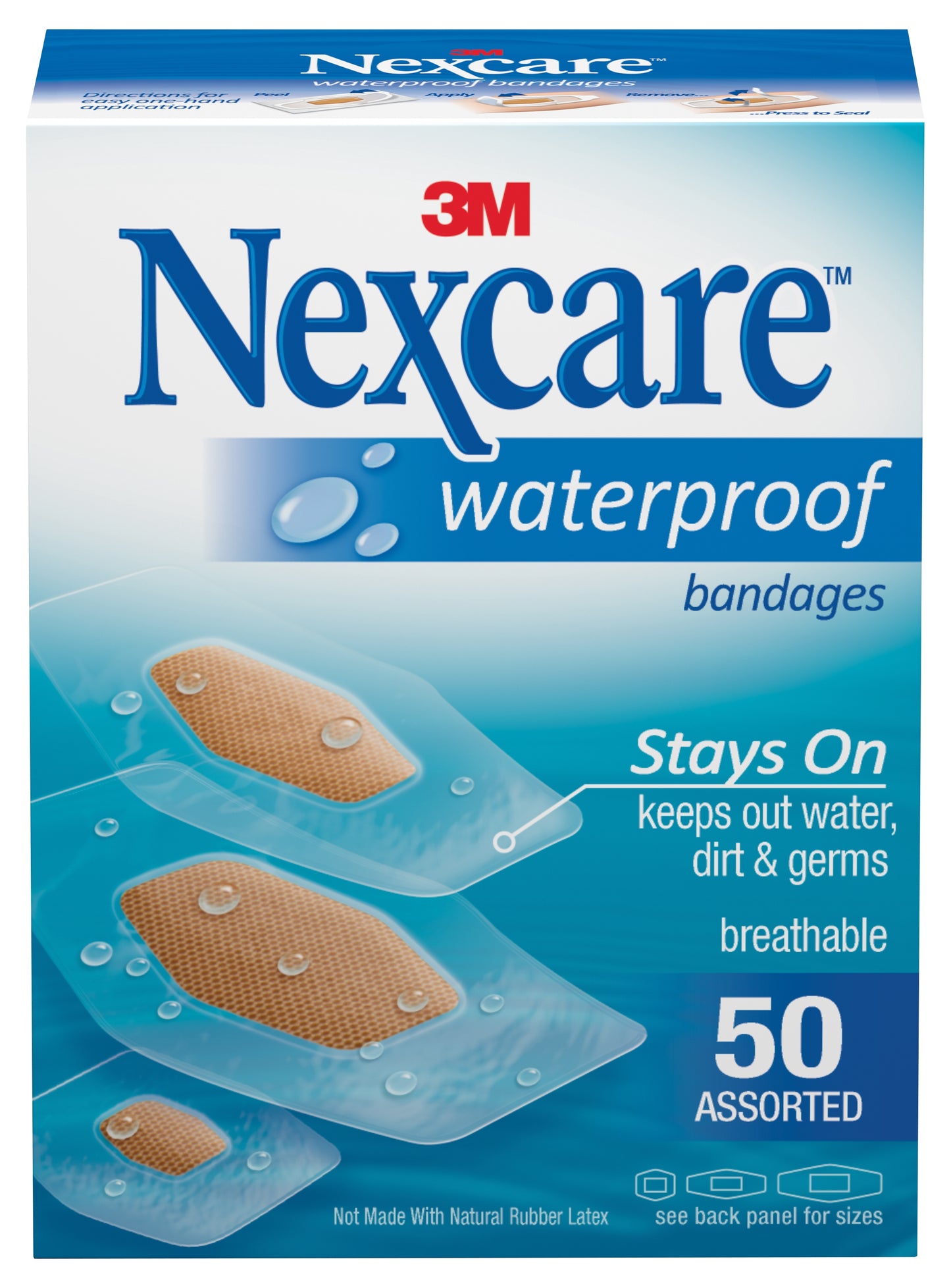 BANDAGE, WATERPROOF ASSORTED