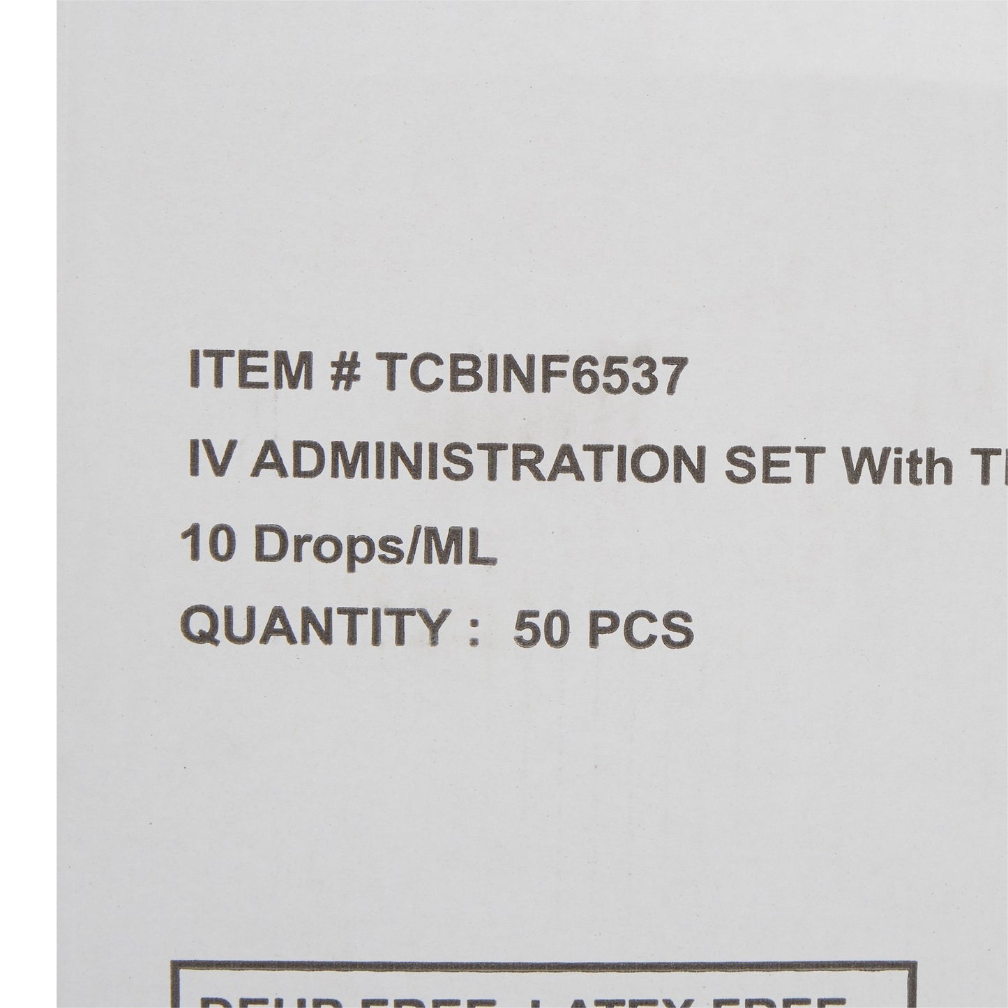 IV PUMP SET, 10DRP 3 NF PORTS110"