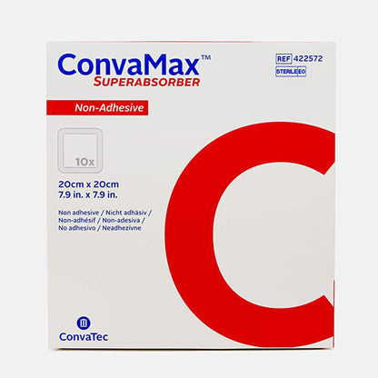 DRESSING, WOUND CONVAMAX SUPERABSRB N/ADH 8"X8"