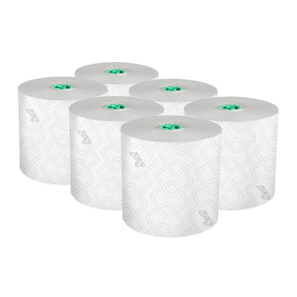 TOWEL ROLL, HARD SCOTT GRN/WHT7.5"X1150'
