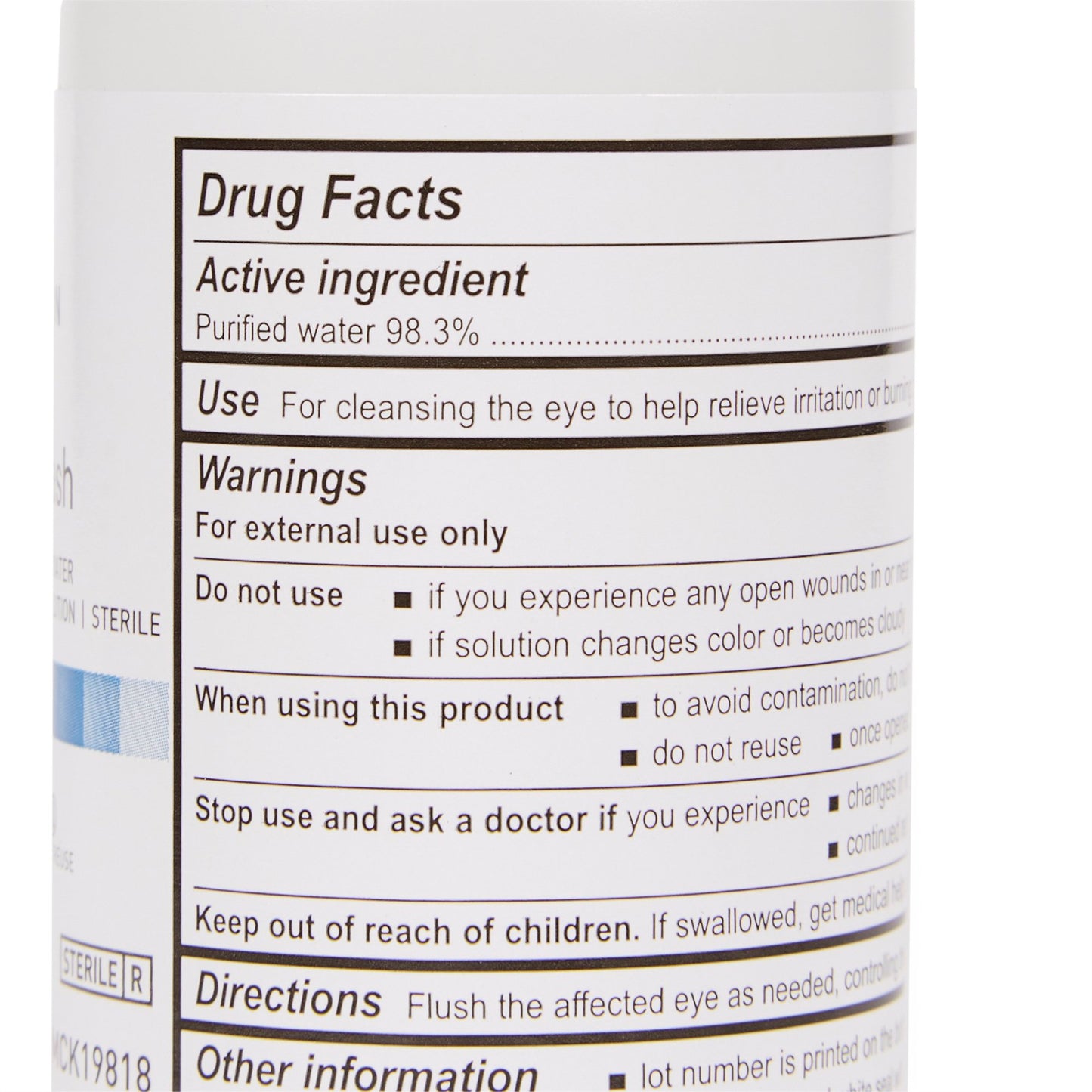 EYE WASH, OPHTHALMIC SOL 4OZ