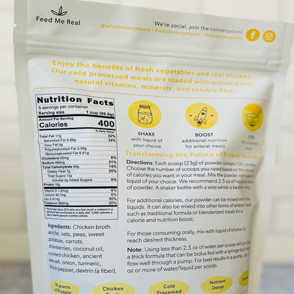 FOOD, POWDERED CHICKEN/PEAS &CARROTS 16OZ