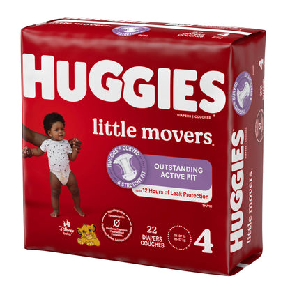 DIAPER, HUGGIES LITTLE MOVERSJUMBO SZ4