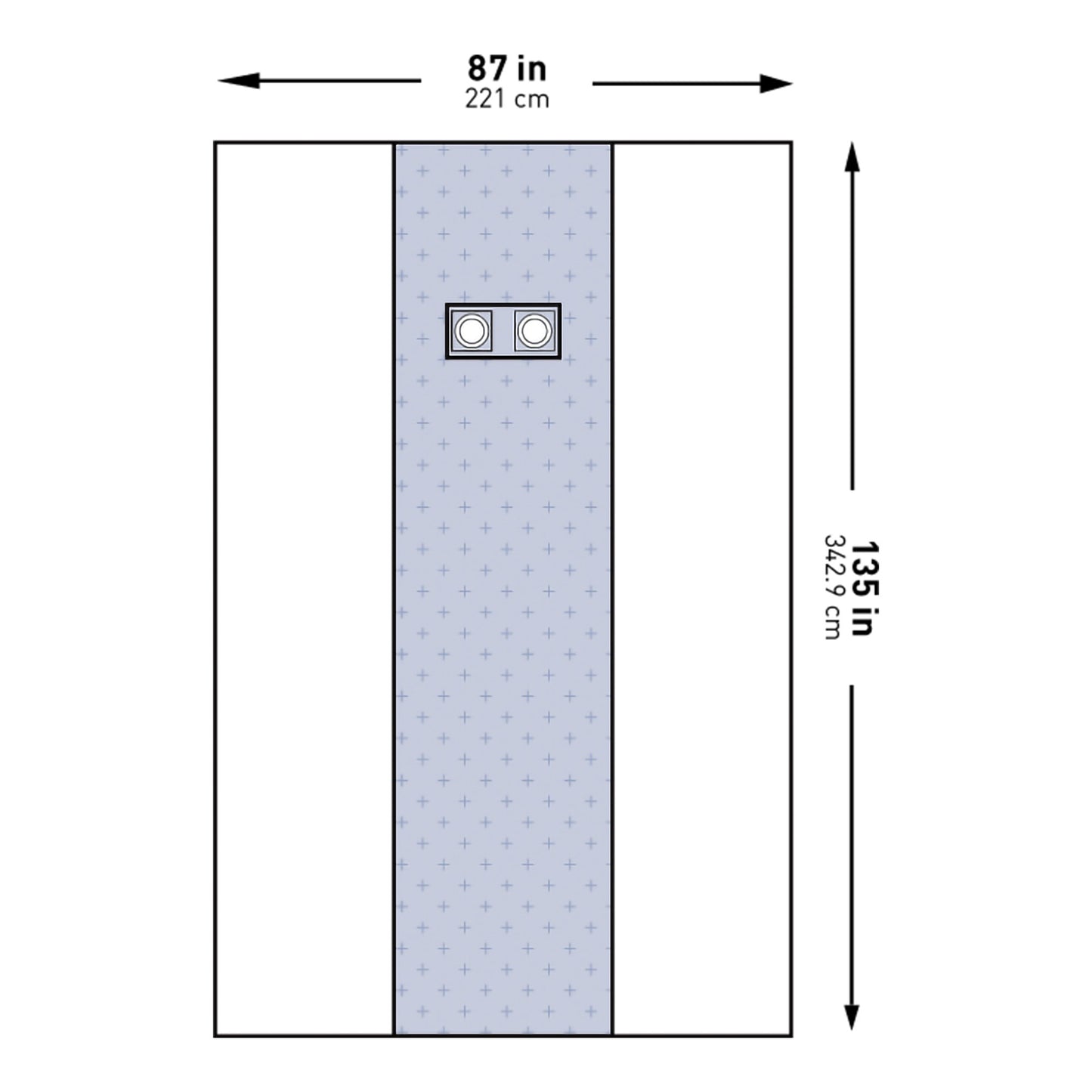 DRAPE SURGICAL ANGIO FEMORAL STR EXTRA LONG 87"X135"