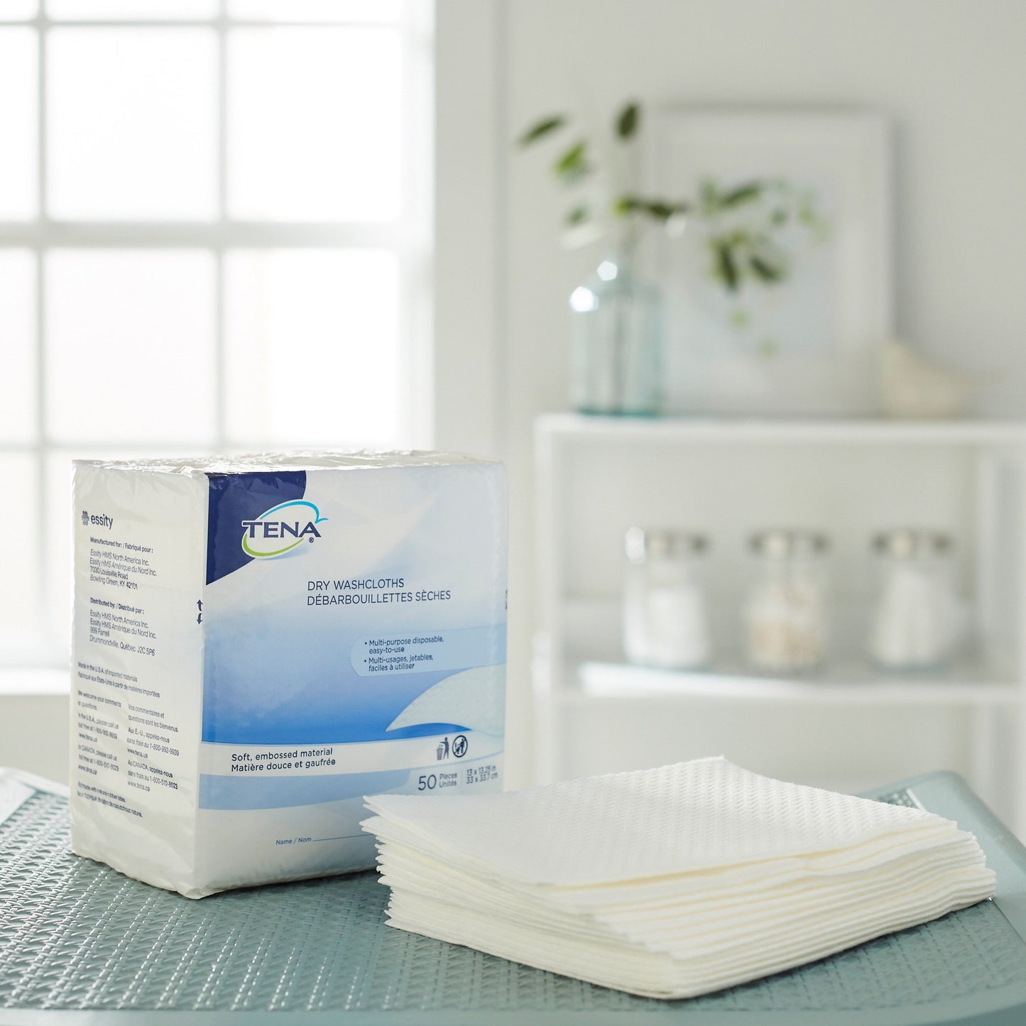 WIPE, DRY TENA 13X13-1/4