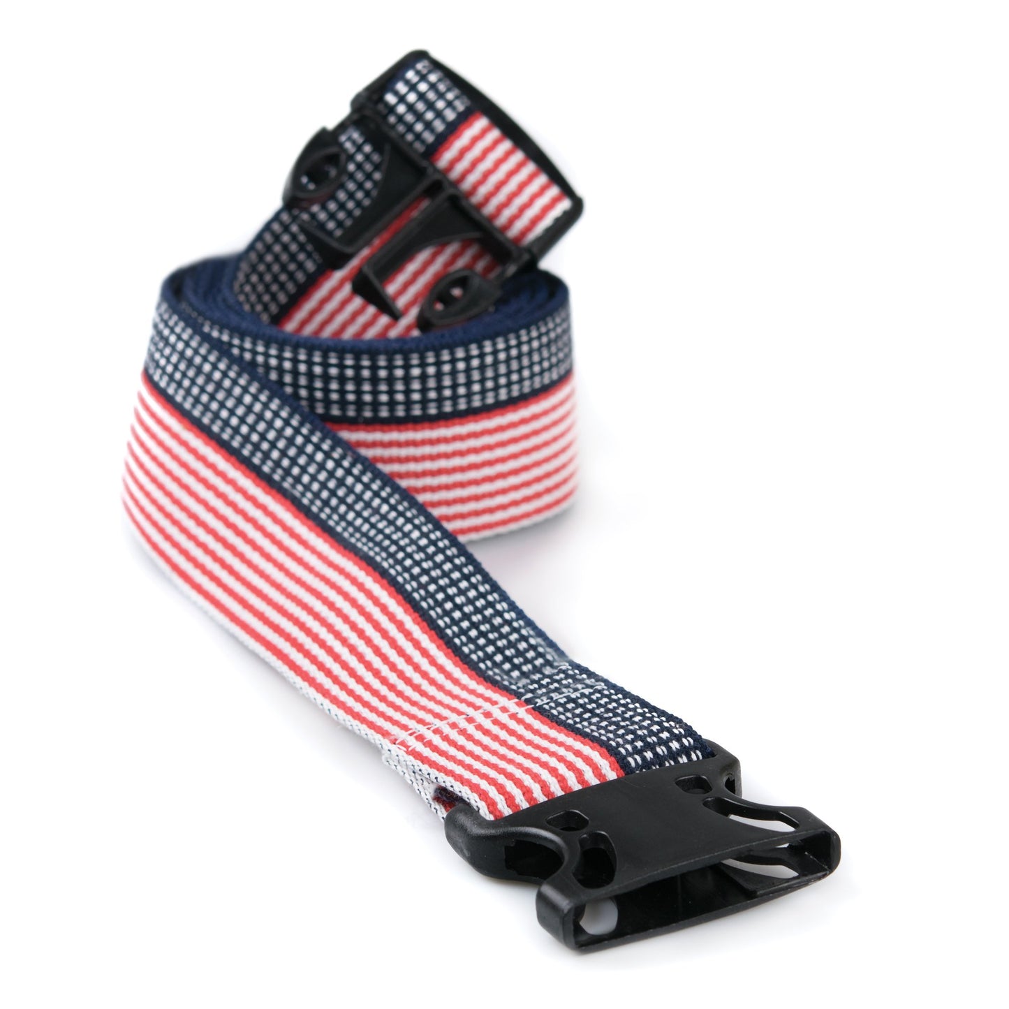 BELT, GAIT STARS & STRIPES W/DELRIN BUCKLE 60"