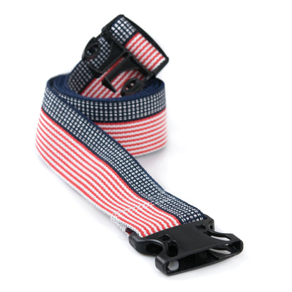 BELT, GAIT STARS & STRIPES W/DELRIN BUCKLE 60"