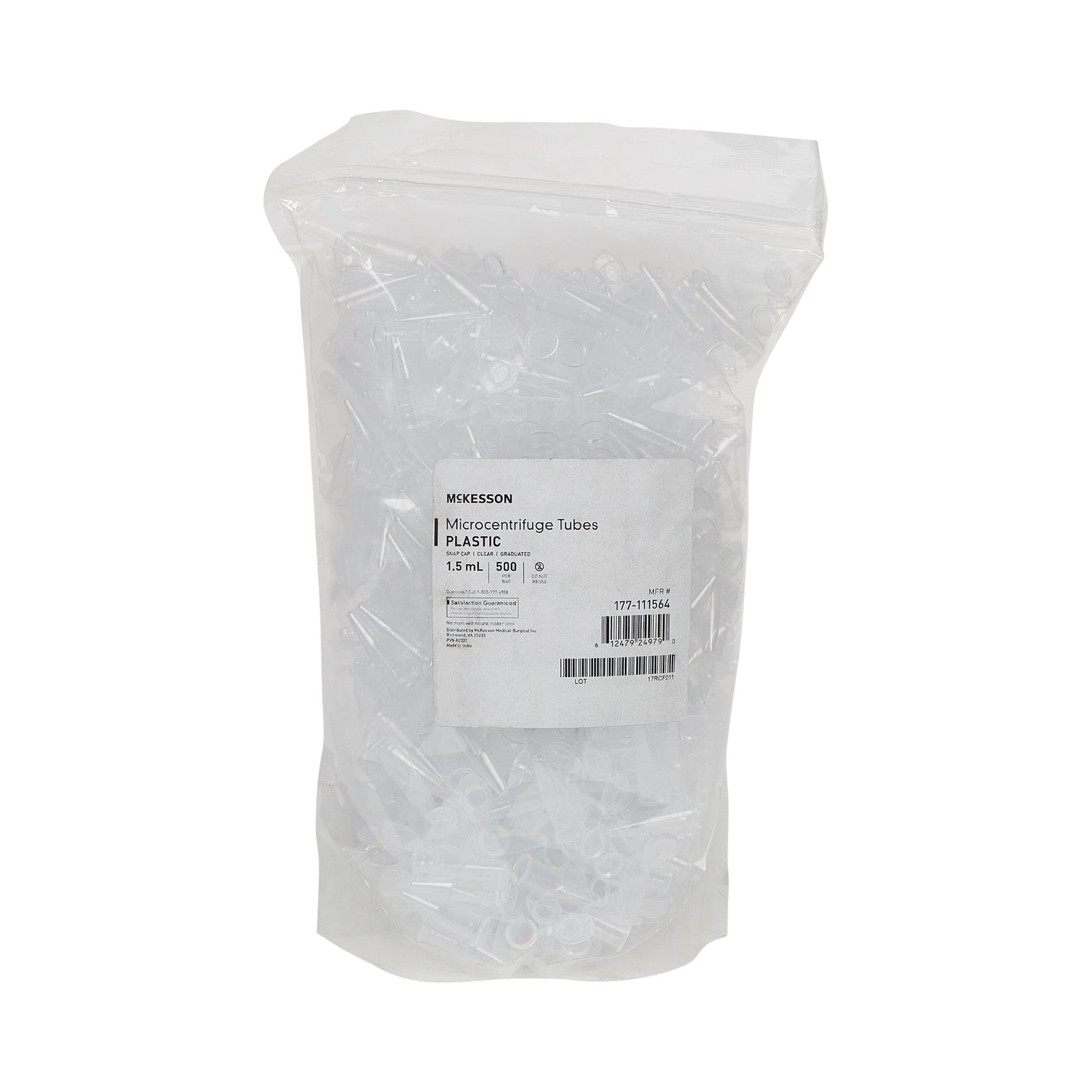 TUBE, MICROCENTRIFUGE W/SNAP CCAP NAT 1.5ML