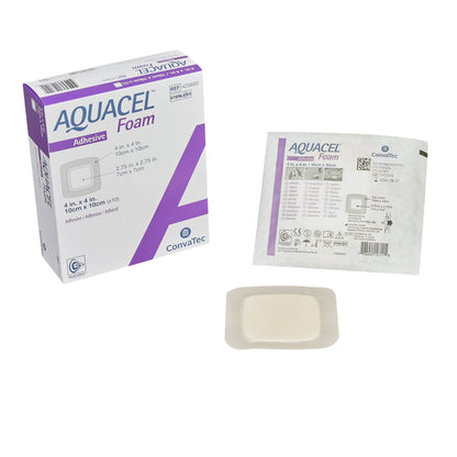 DRESSING, WOUND AQUACEL ADH FOAM 4"X4"