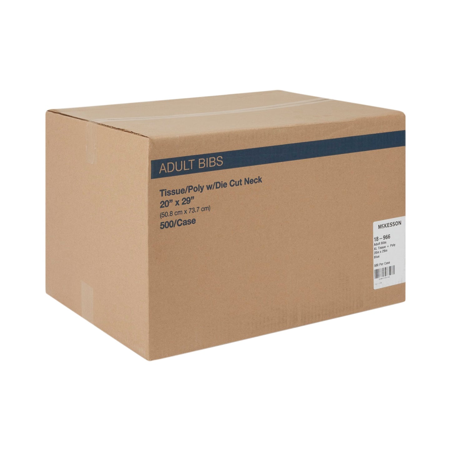 BIB, T/P BLU ADLT 20X29
