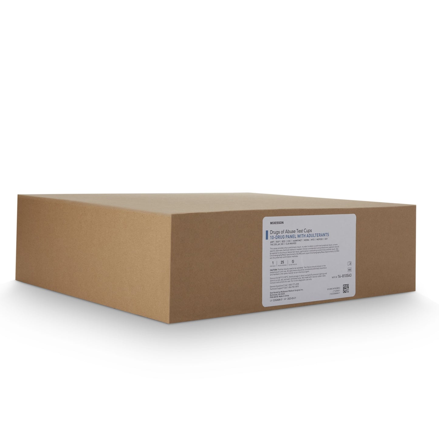 TEST KIT, DRUG SCREEN 10PANELCUP CLIA WAIVED
