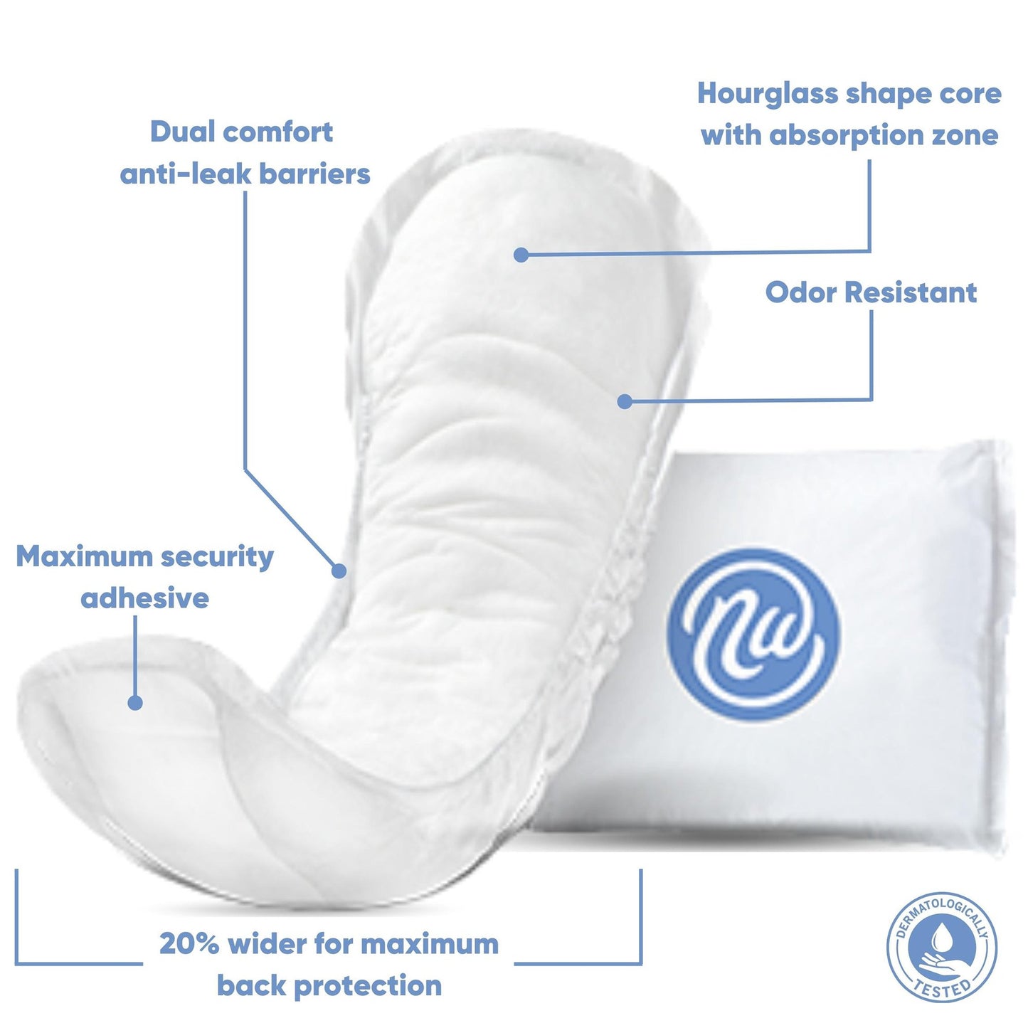 PAD, BLADDER INCONT MAXIMUM LNG 13.75"