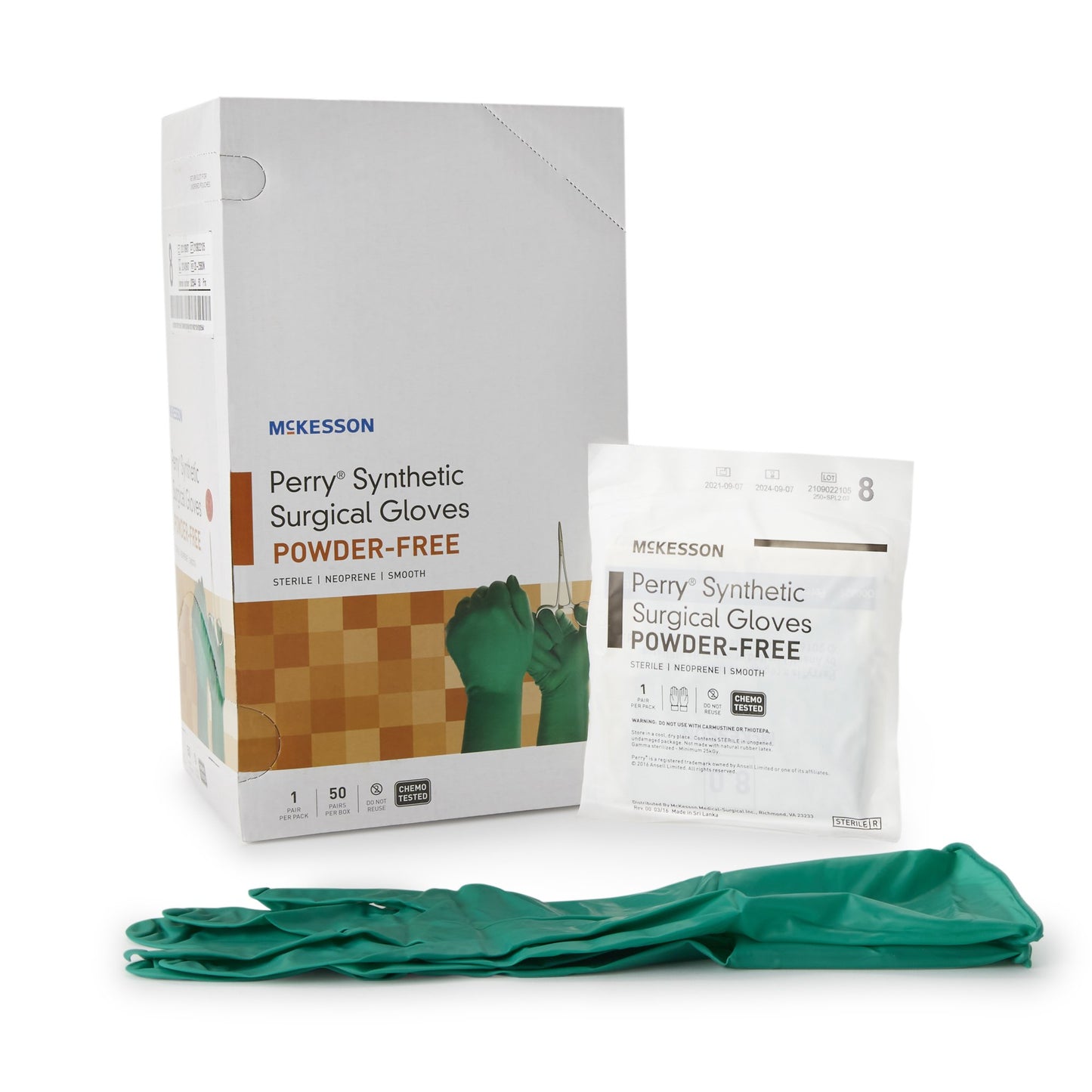 GLOVE, SURG NPRN 8.0 STR2 SMTHCHEMO