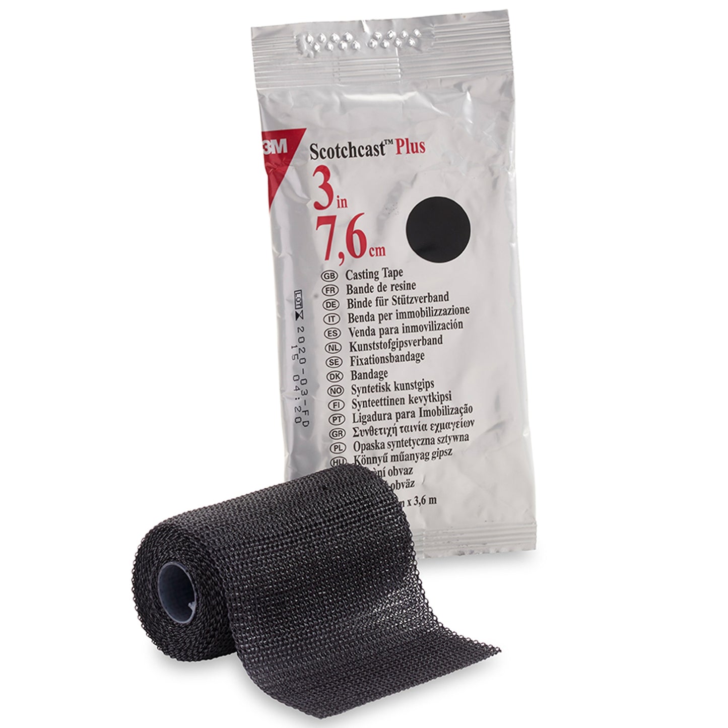 TAPE, CAST SCOTCHCAST 3"X4YDSBLK