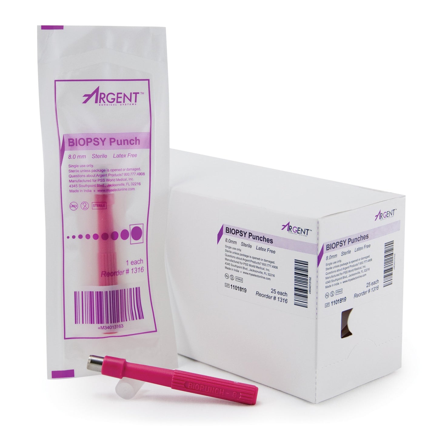PUNCH, BIOPSY DISP STR 8MM