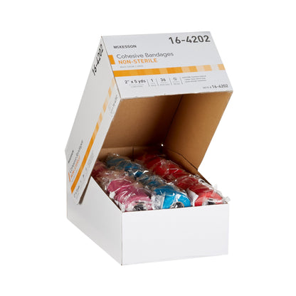 BANDAGE, COHESIVE N/S COLORPK2"