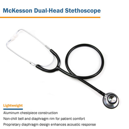 STETHOSCOPE, DUAL HEAD BLK