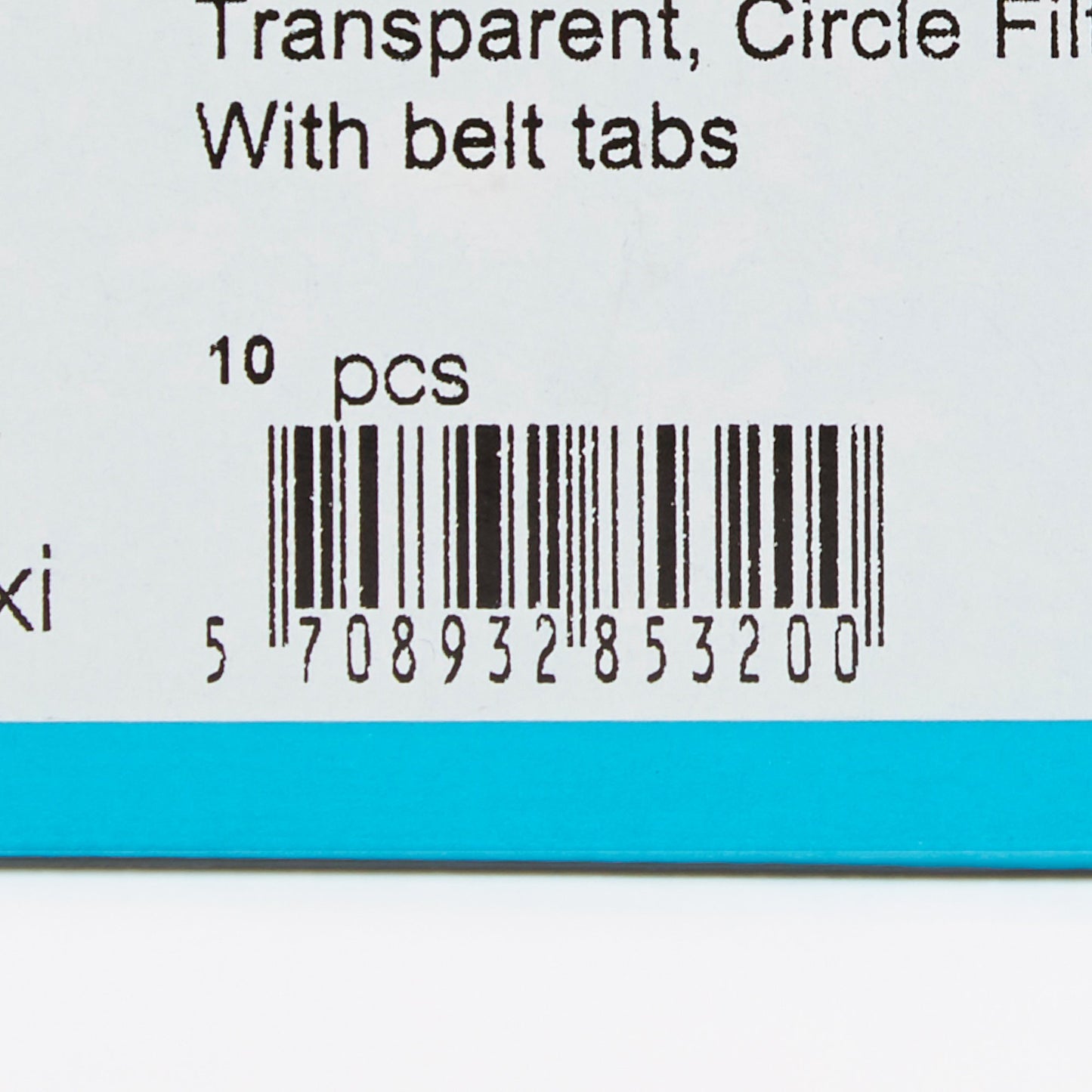 POUCH, OST CONVEX SENSURA 1PCTRANS 3/8"X2"