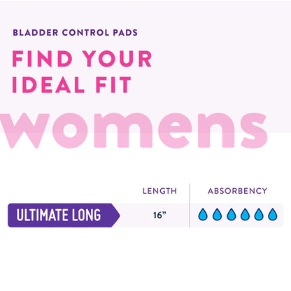 PAD, BLADDER CONTROL PREVAIL OVERNIGHT LNG 16"