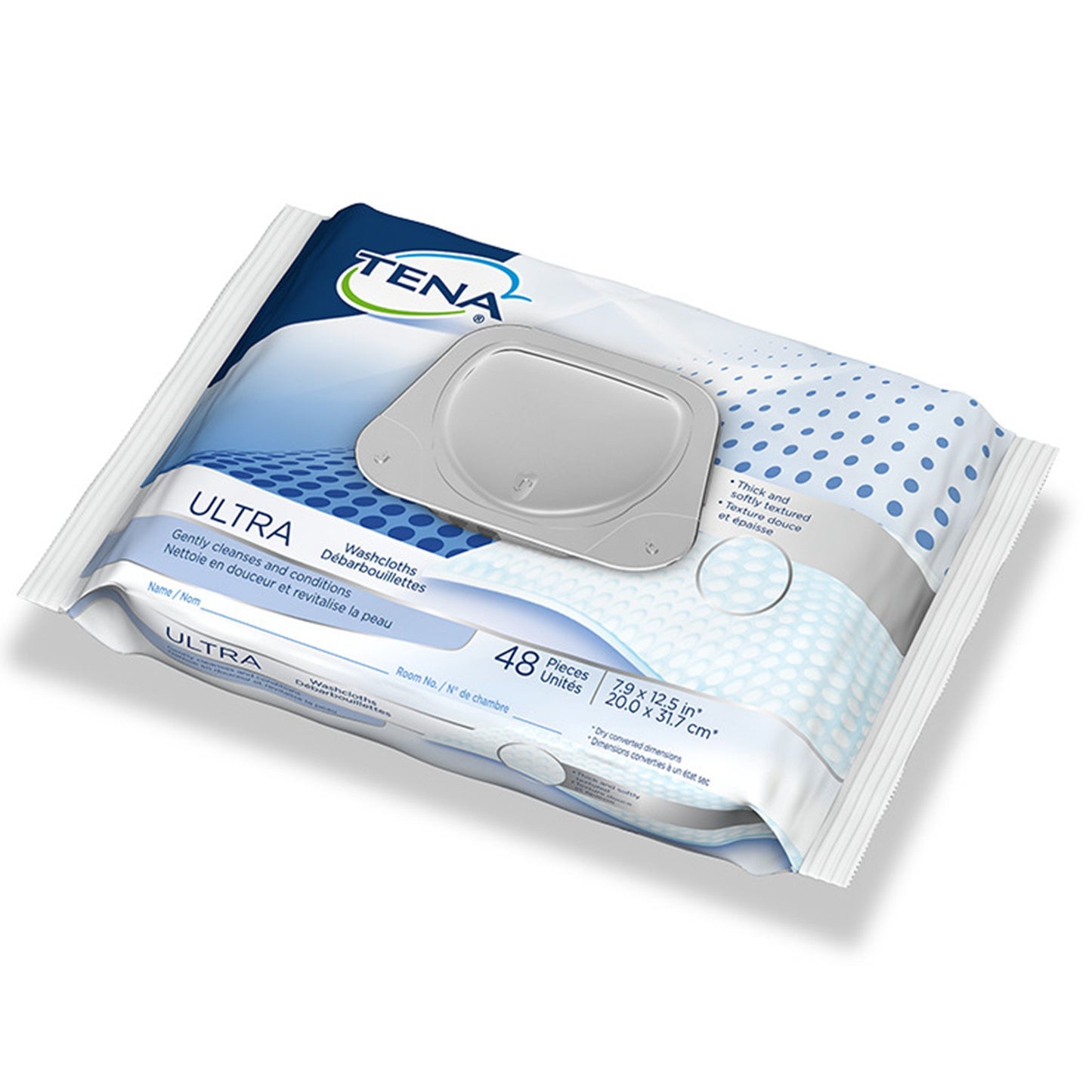 WASHCLOTH, WET ULTRA TENA DISP