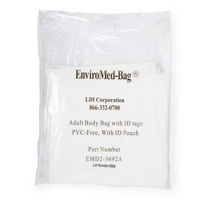 BAG, BODY WHT W/ID TAG ADLT