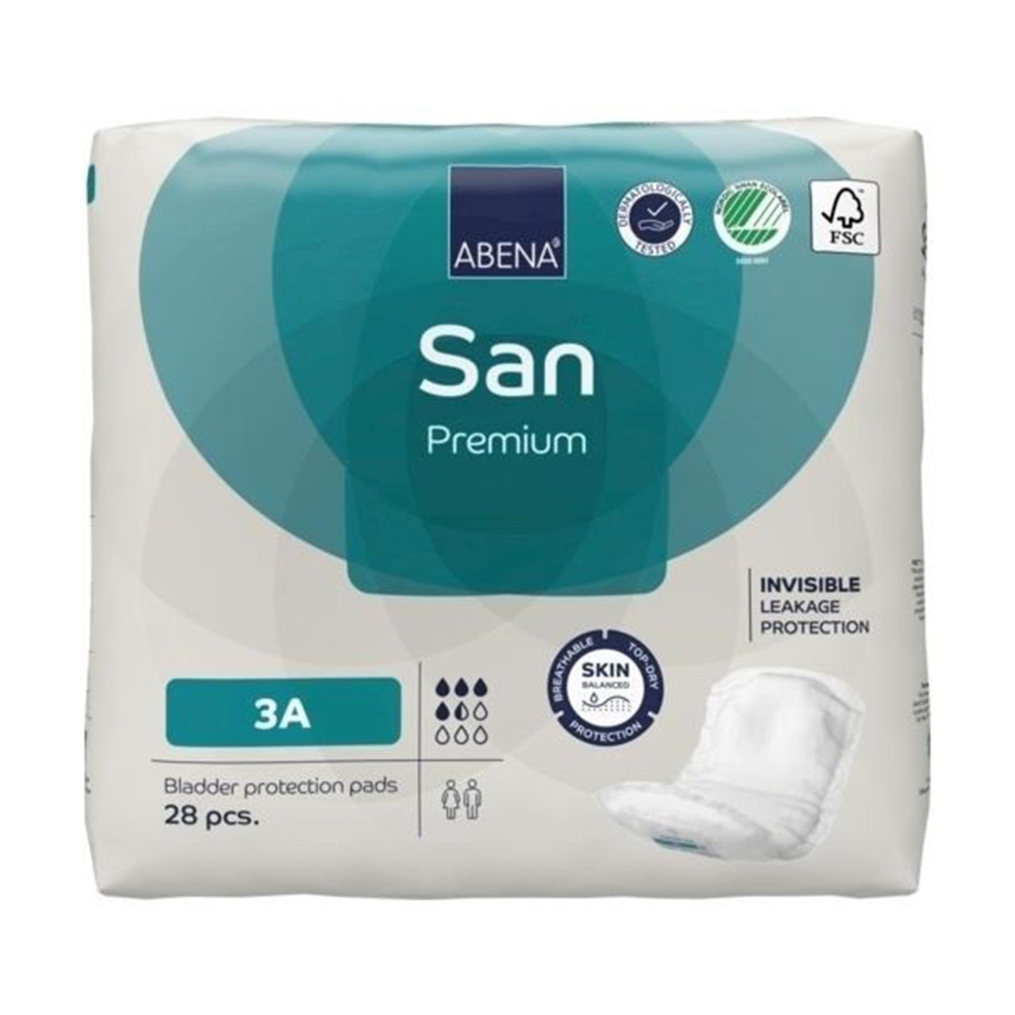 PAD, BLADDER CNTRL ABENA SANIADLT 3A