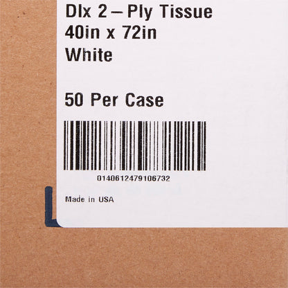SHEET, DRAPE 2PLY WHT 40X72