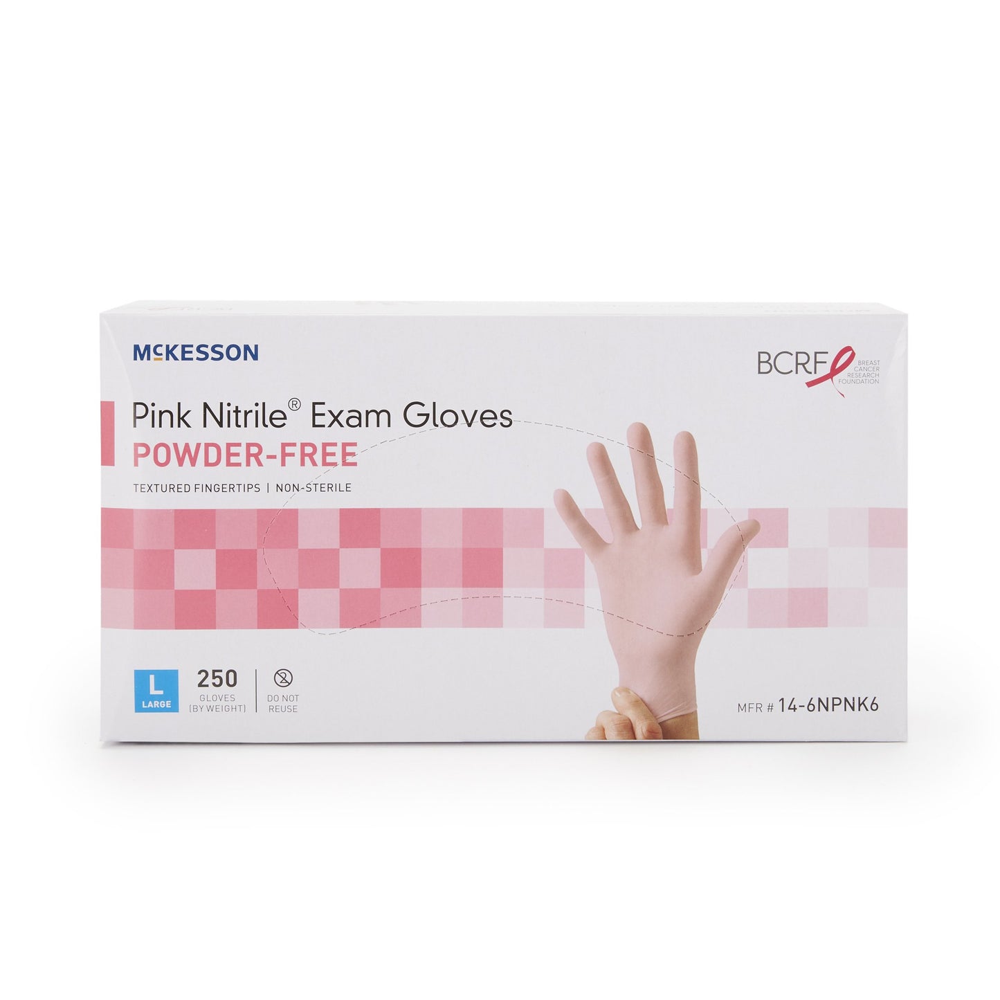 GLOVE, EXAM NTRL LG N/S PNK 3.0
