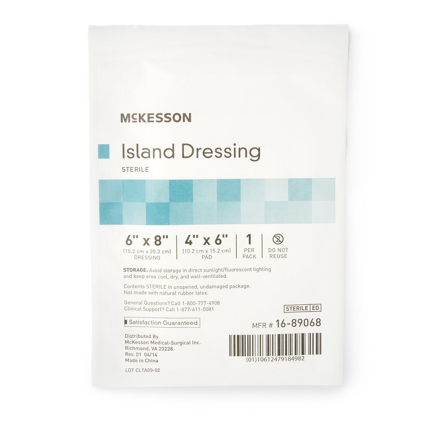 DRESSING, ISLAND BORDER-GAUZESTR LF 6X8"
