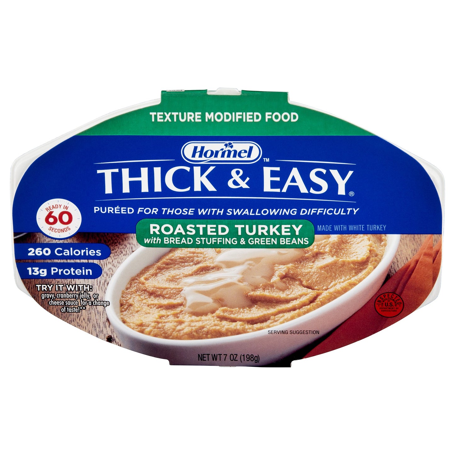 THICK&EASY, PUREE TURKEY W/STUFFING/GRN BEANS