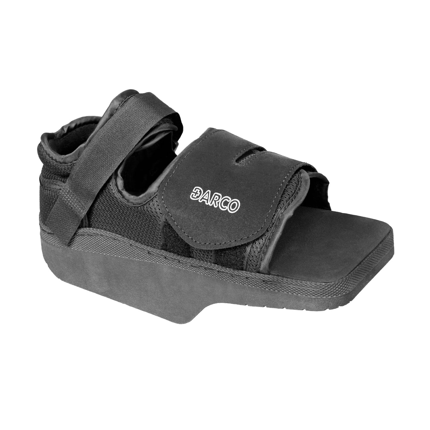 SHOE, ORTHO WEDGE W/SQ TOE BLKMED DARCO