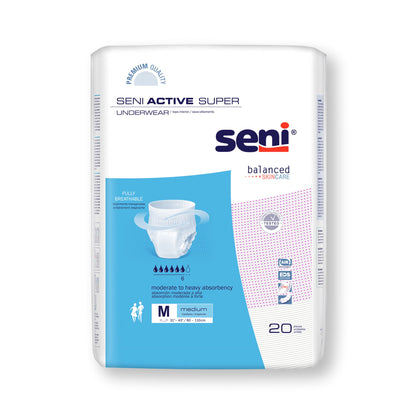 UNDERWEAR, INCONT ACTIVE SUPERMED 31"-43"