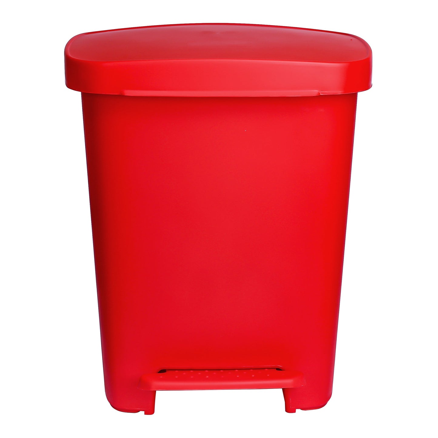 WASTECAN, STEP-ON RECTGL PLASRED 32QT