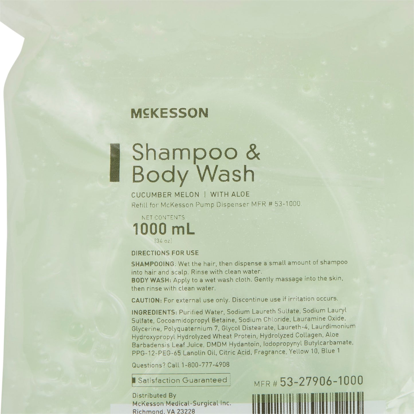 SHAMPOO, HAIR/BODY COND CUCUMDISC 1000ML