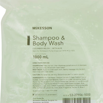 SHAMPOO, HAIR/BODY COND CUCUMDISC 1000ML