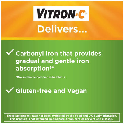 VITRON-C IRON+C, TAB 200-125MG