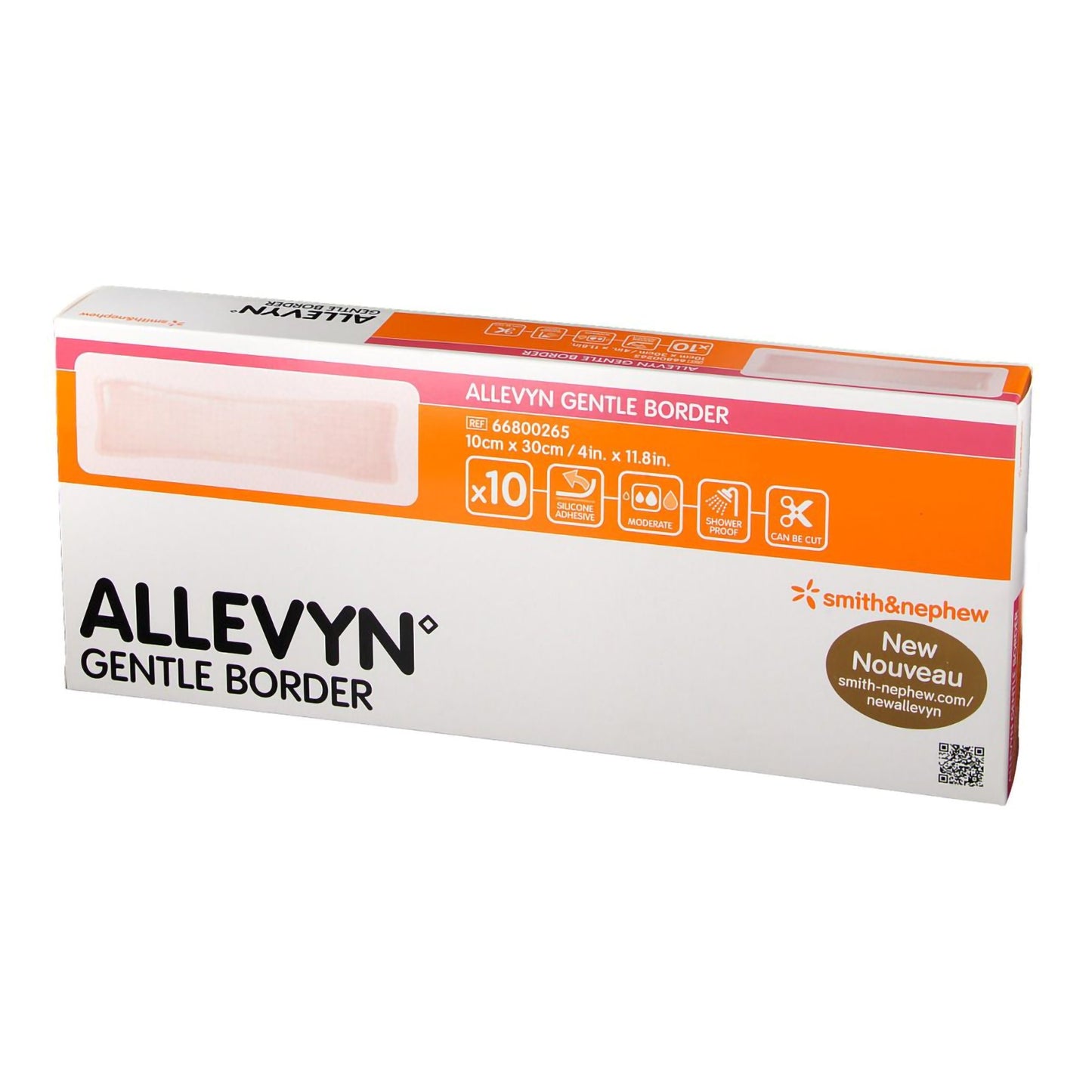 DRESSING, HYDROCELLULAR GENTLEBORDER FM 10CMX30CM