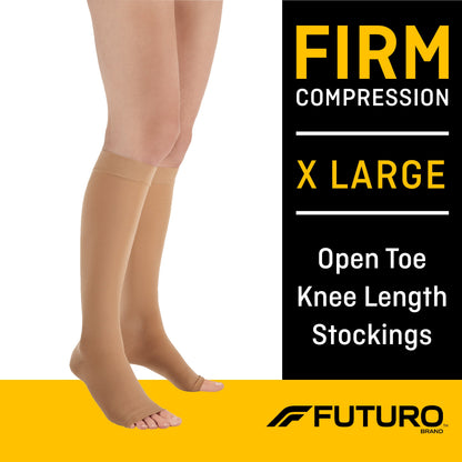 STOCKING, KNEE OPEN-TOE UNIV BGE XLG